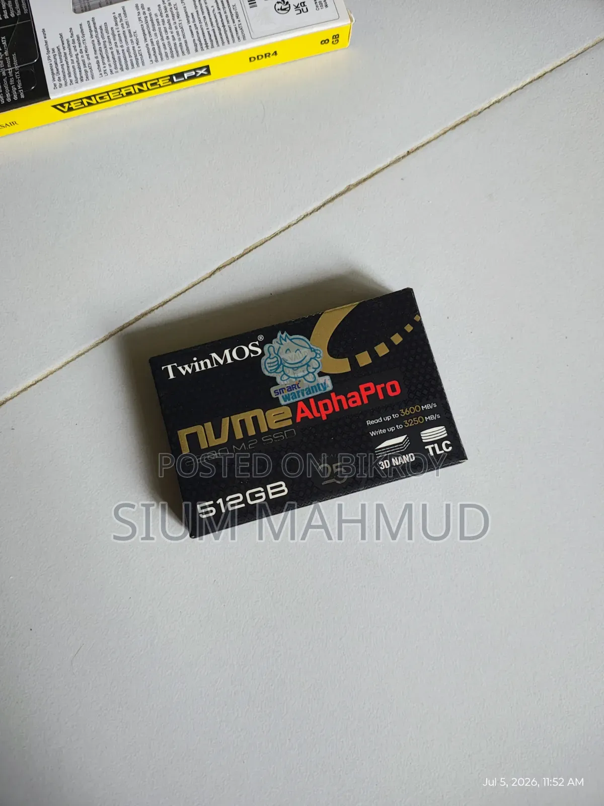 SSD Nvme - Twinmos Alphapro 512gb