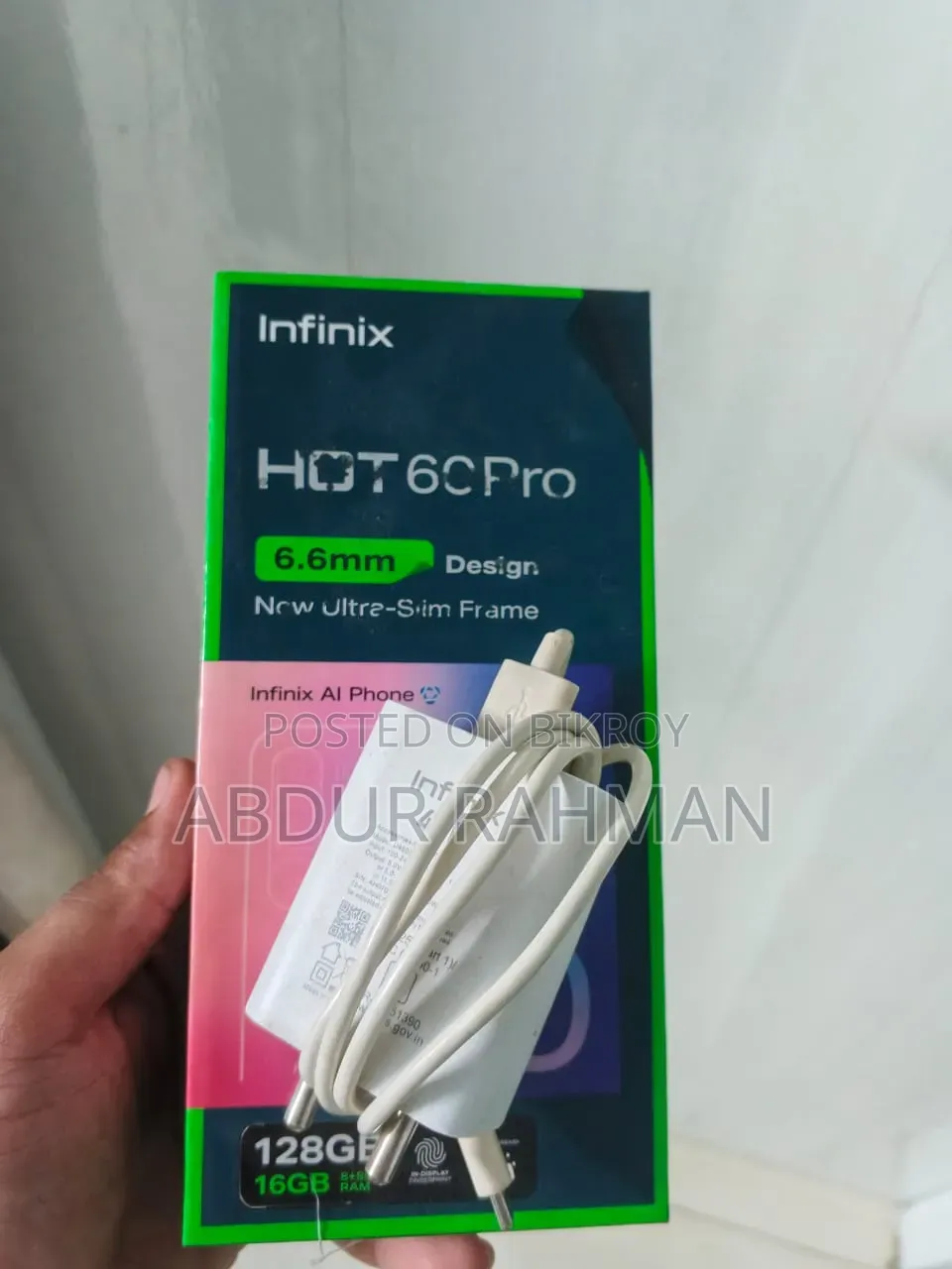 ইনফিনিক্স হট ৬০ প্রো ১২৮ জিবি কালো
