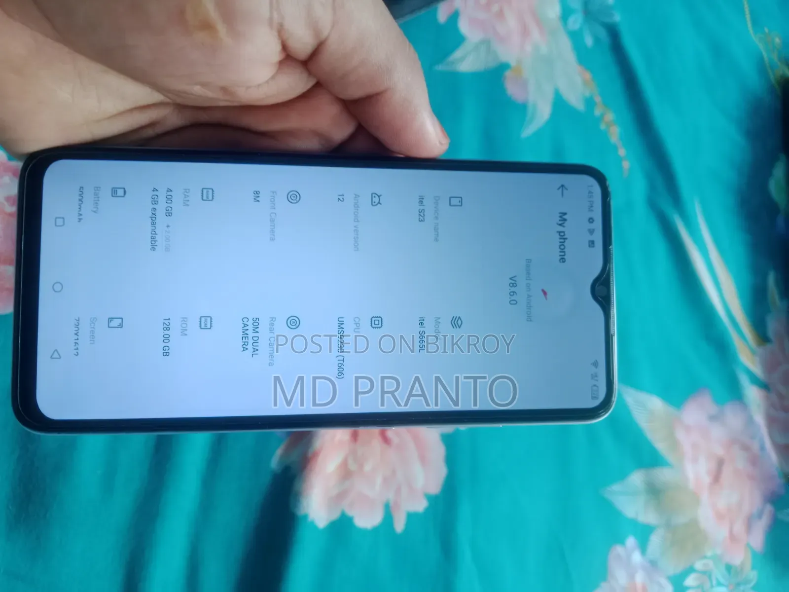 Itel S23 128 GB White