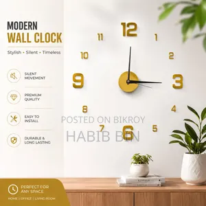 Premium 3D DIY Frameless Wall Clock