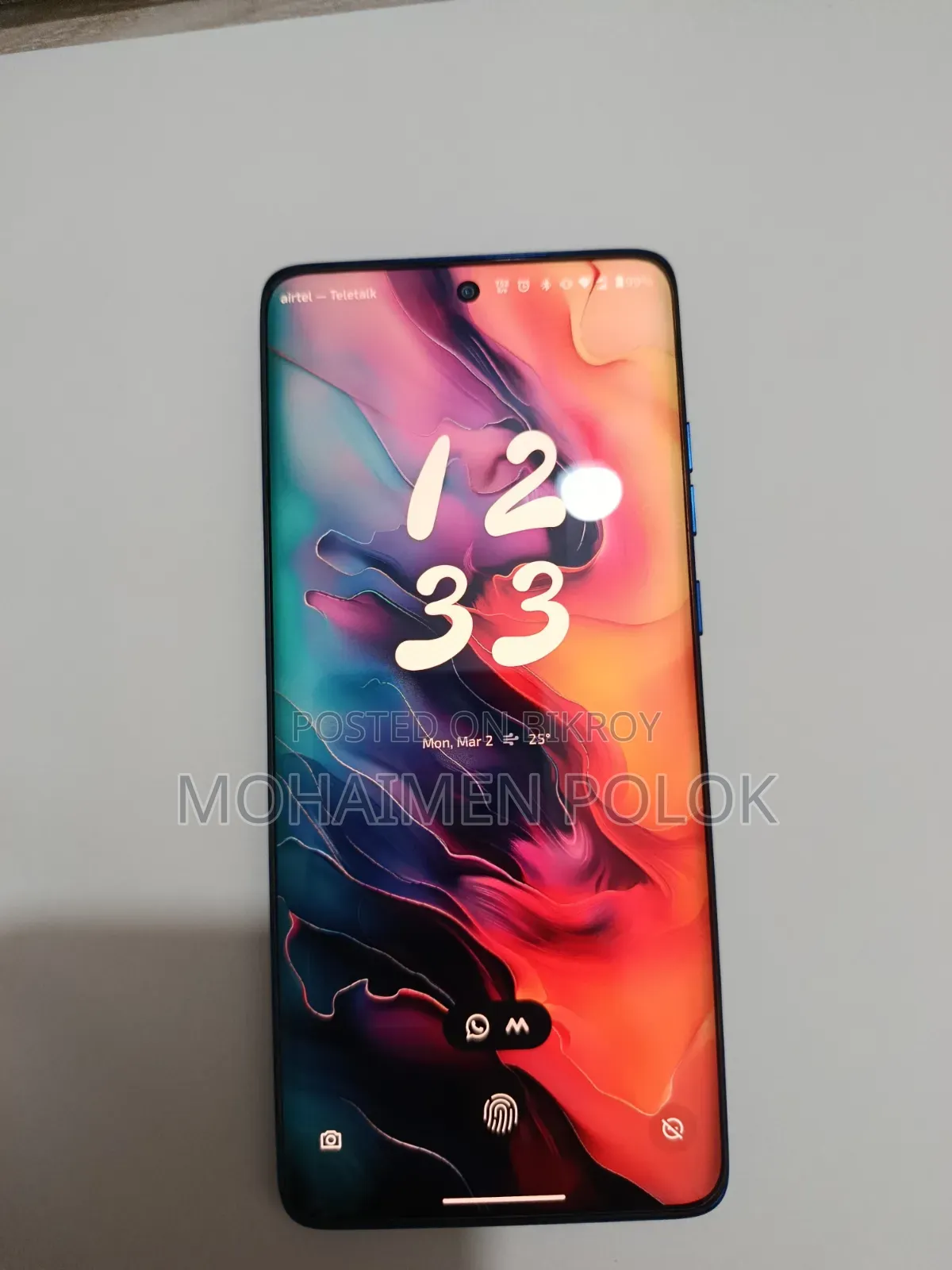 মটোরোলা এজ ৬০ ফিউশন ২৫৬ জিবি ব্লু