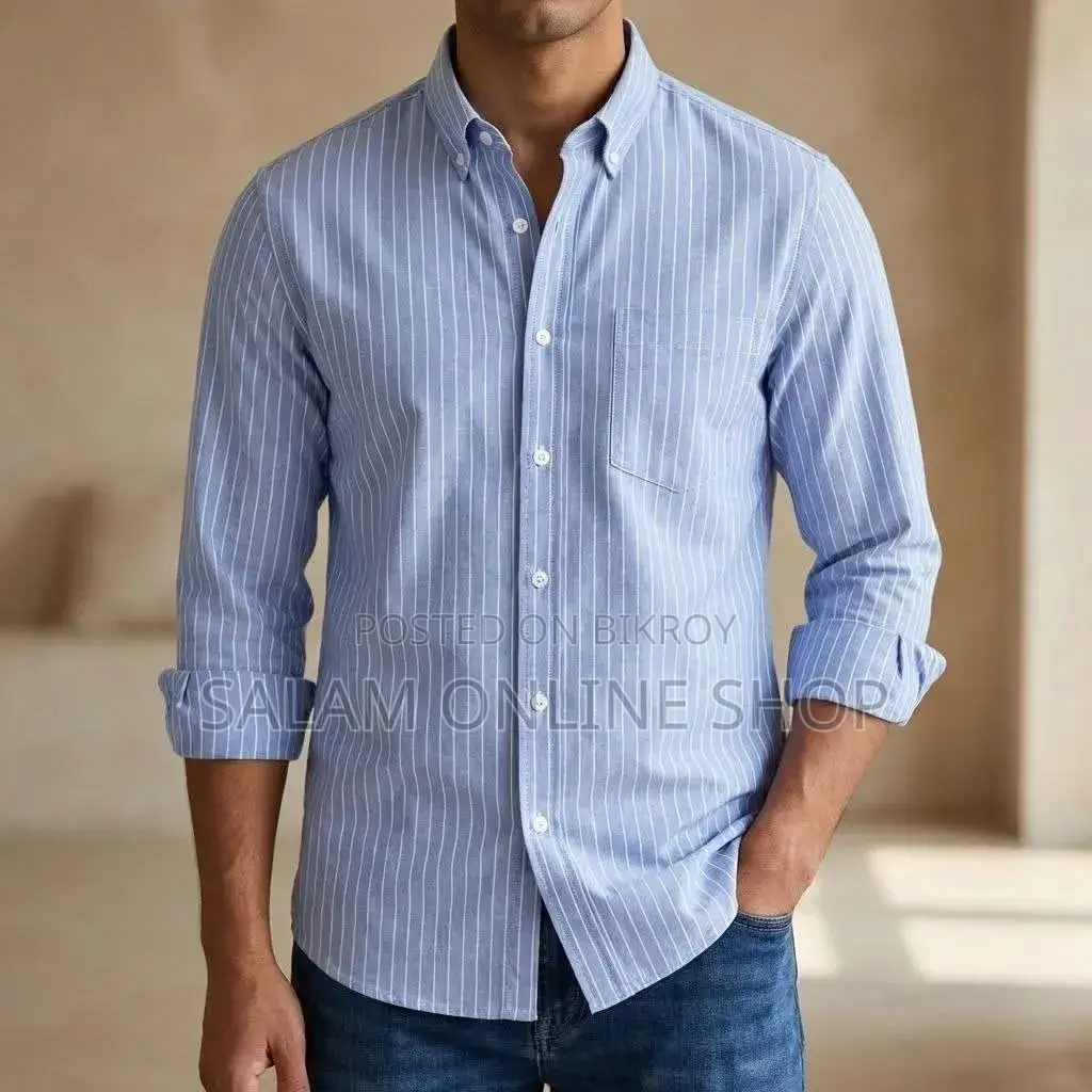 Men’s Long Sleeve Striped Shirt
