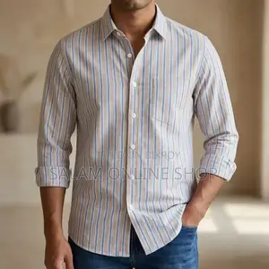 Men’s Long Sleeve Striped Shirt