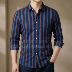 Men’s Long Sleeve Striped Shirt