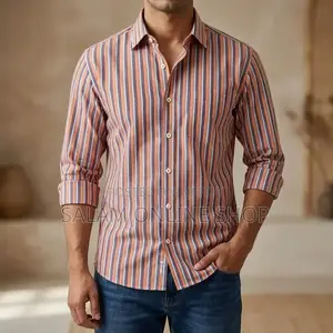 Men’s Long Sleeve Striped Shirt