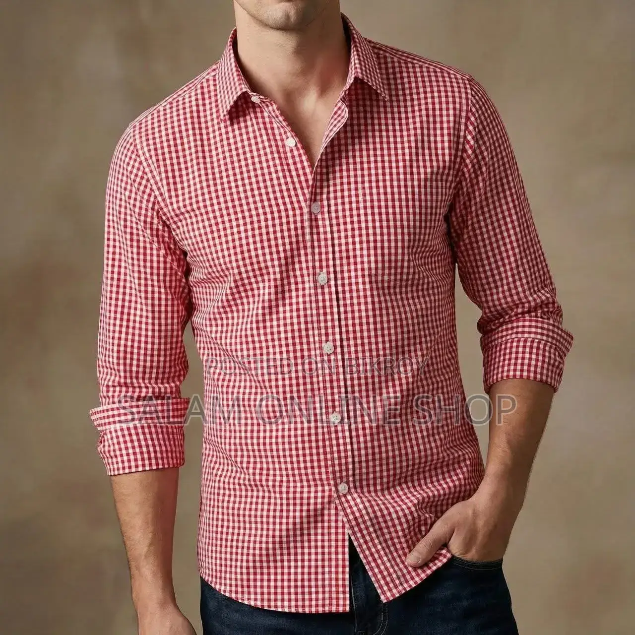 Men’s Long Sleeve Striped Shirt