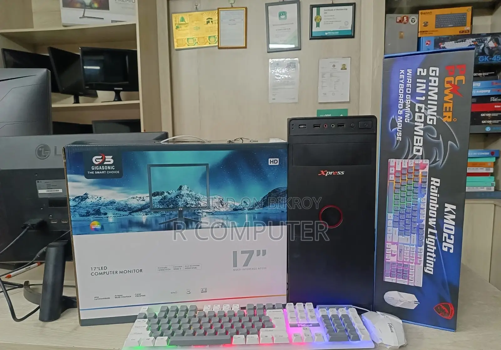 New Desktop Computer Gigabyte 4GB Intel Core i3 SSD 128GB