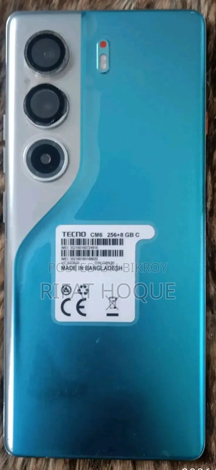 Tecno Camon 40 Pro 4G 256 GB Blue