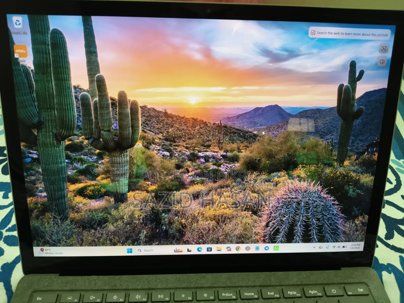Laptop Microsoft Surface Laptop 3 8GB Intel Core i5 SSD 256GB