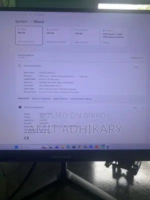 Desktop Computer MSI 8GB AMD Ryzen 7 SSD 1T