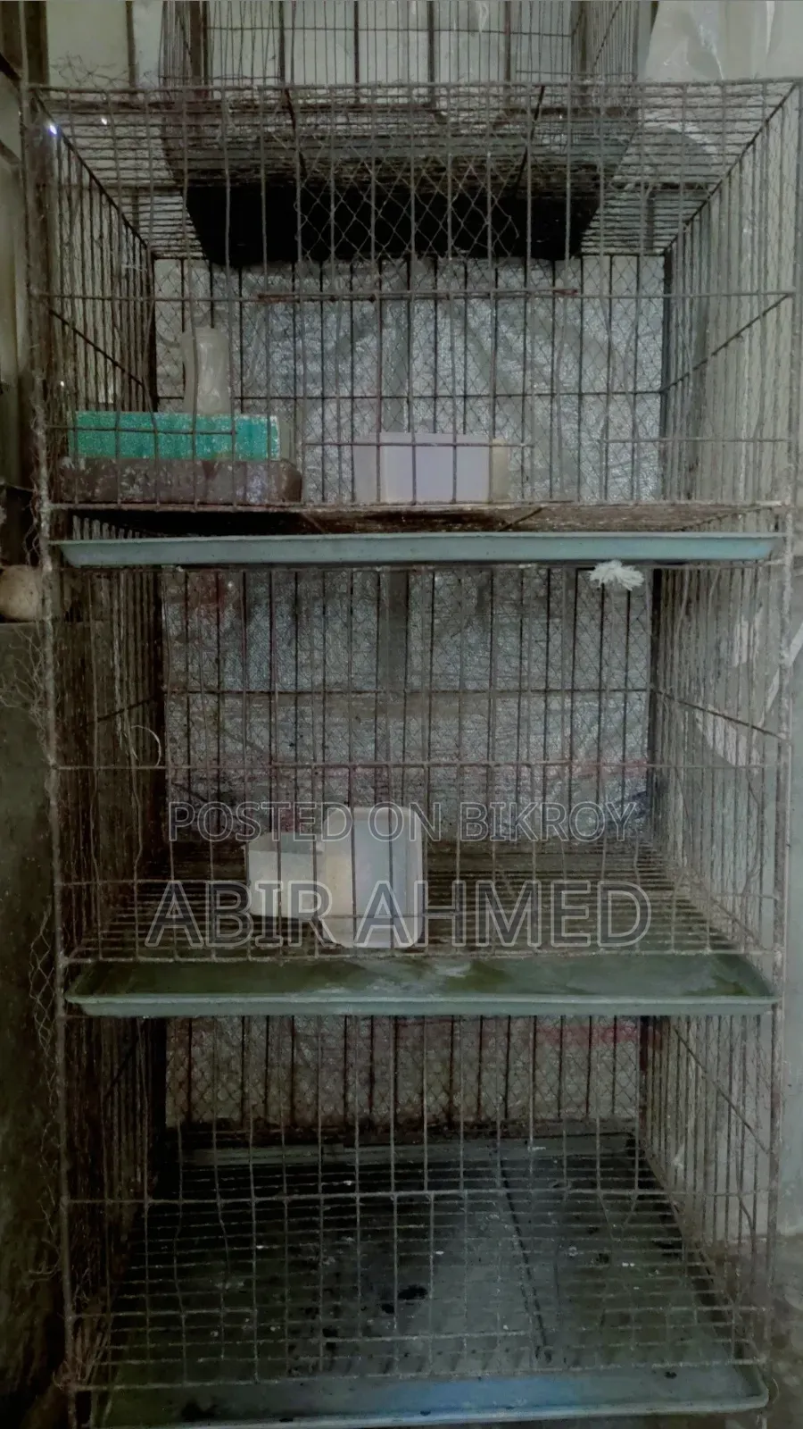 3-Tier Thick Wire Cage + 1 Medium Single Cage