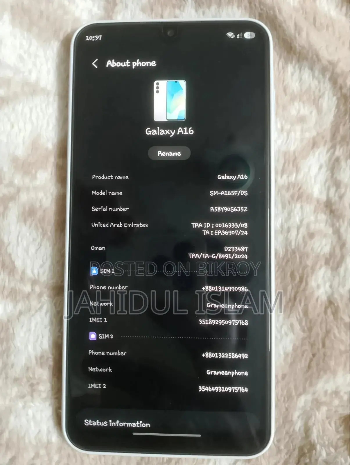 Samsung Galaxy A16 128 GB White
