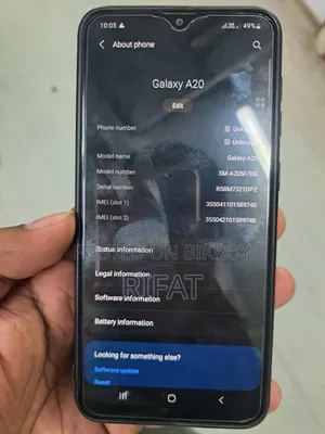 স্যামসাং গ্যালাক্সি এ২০ ৩২ জিবি ব্ল্যাক