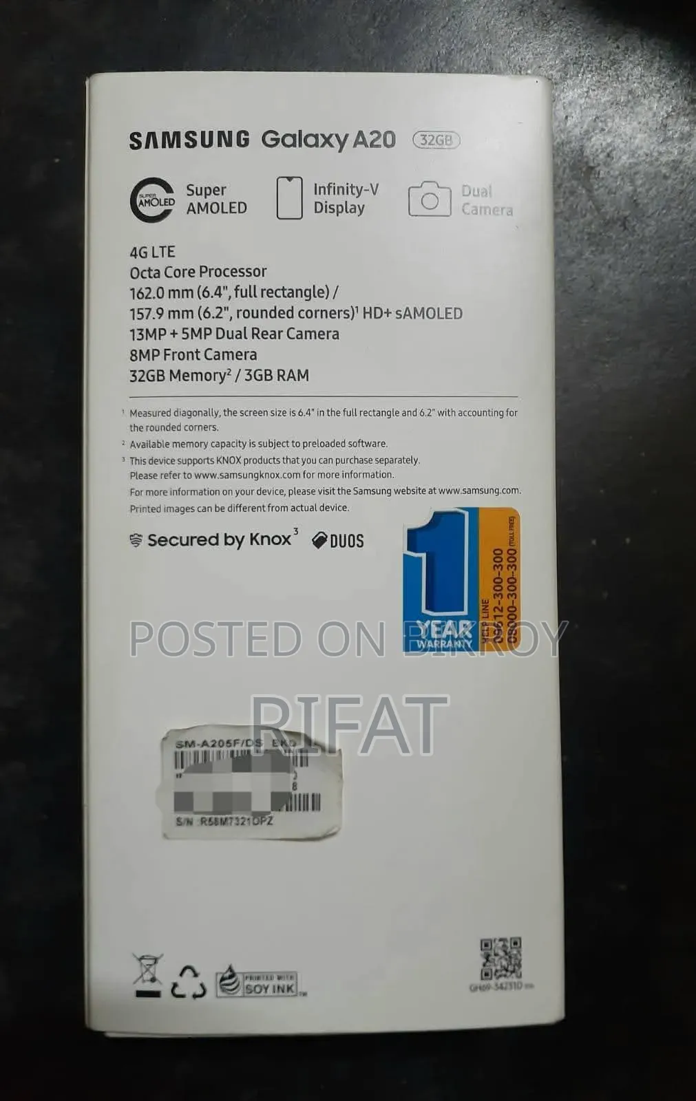 Samsung Galaxy A20 32 GB Black
