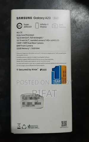 Samsung Galaxy A20 32 GB Black
