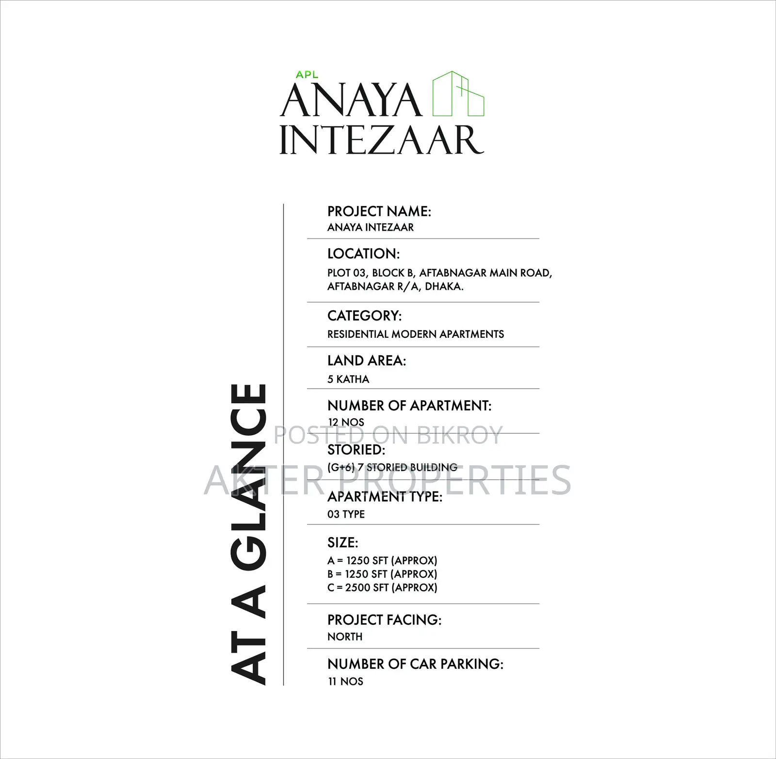 4-Bedroom Apartment in Aftab Nagar for sale