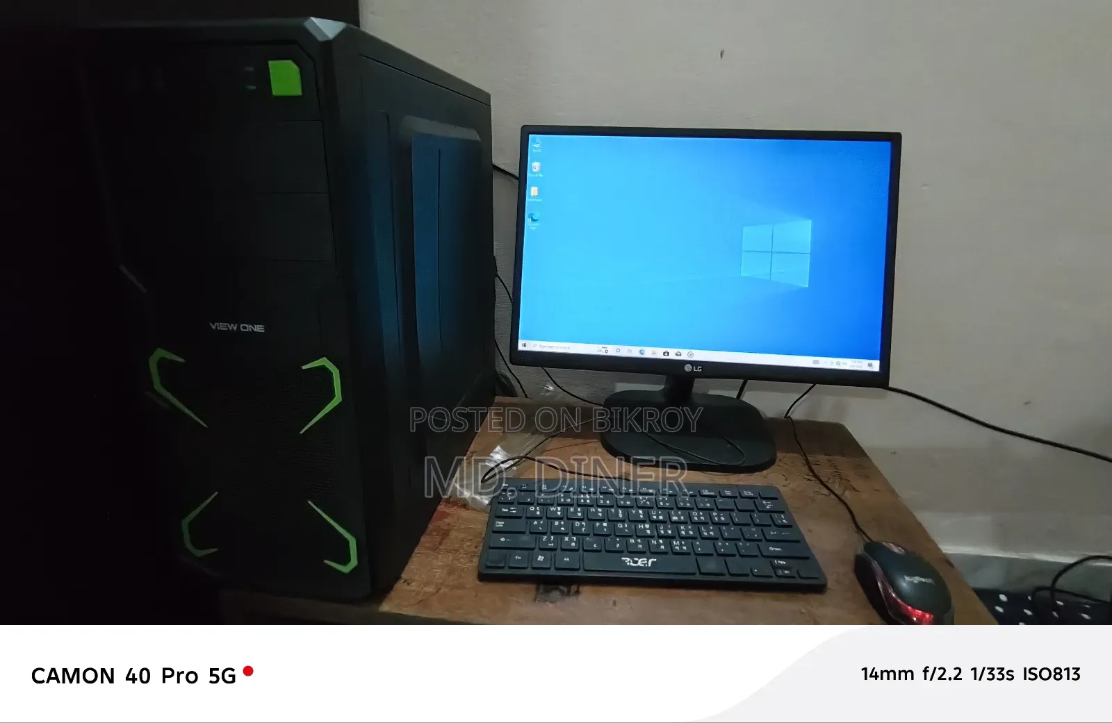 Desktop Computer 4GB Intel Core i3 SSD 128GB