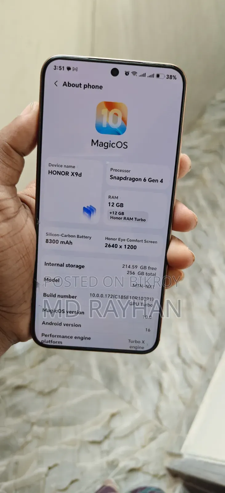 Honor X9d 256 GB Red