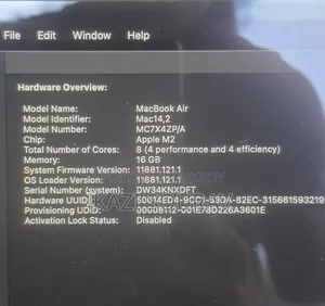 Laptop Apple MacBook Air 2022 M2 16GB Apple M2 SSD 256GB