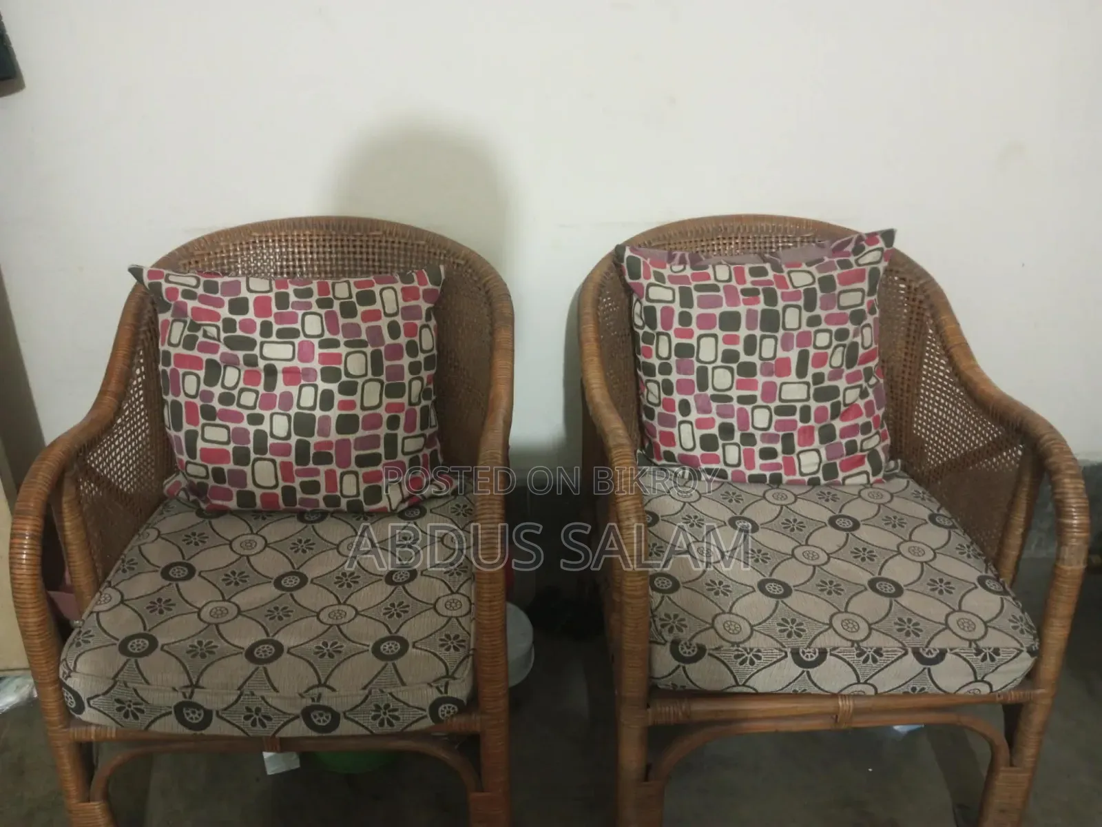 One set of good quality cane sofa (2+1+1)