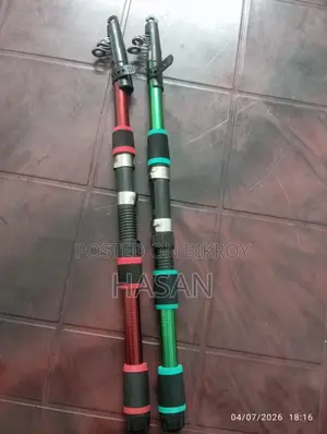 Fishing 6 Feet Rod 1 Piece Maroon Color Available.