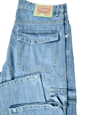 Stylish Premium Baggy Cargo Denim!!️