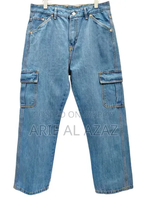 Stylish Premium Baggy Cargo Denim!!️