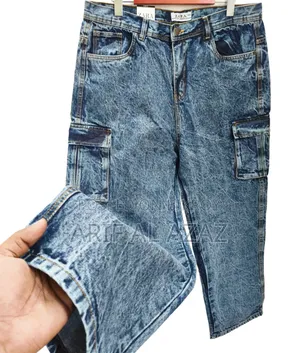 Stylish Premium Baggy Cargo Denim!!️