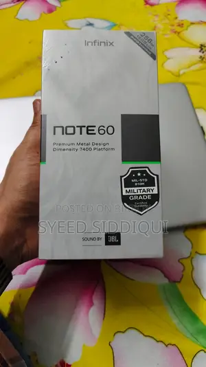 নতুন ইনফিনিক্স নোট ৬০ প্রো ২৫৬ জিবি ব্ল্যাক