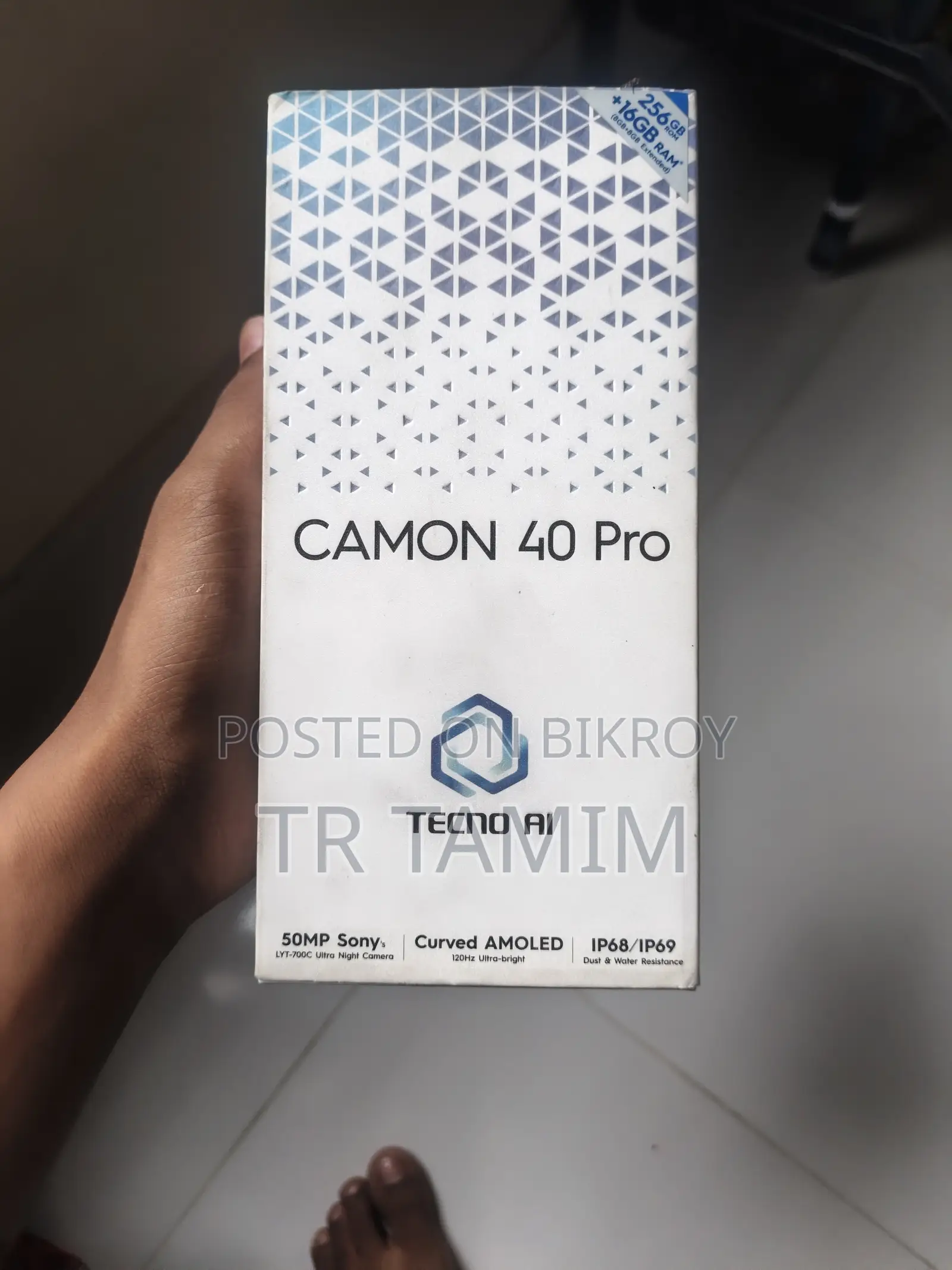 New Tecno Camon 40 Pro 4G 256 GB Gray