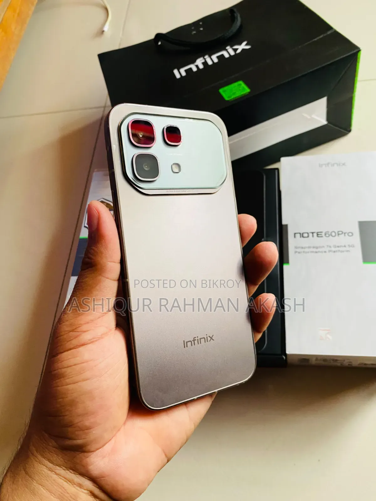New Infinix Hot 60 Pro+ 256 GB Gray