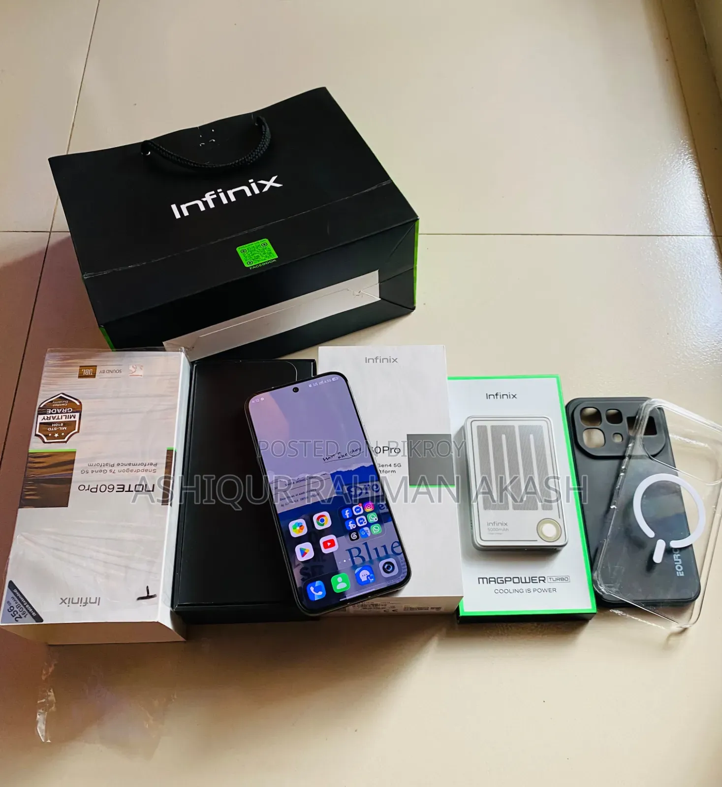 New Infinix Hot 60 Pro+ 256 GB Gray