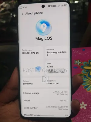 Honor X9b 5G 256 GB Black