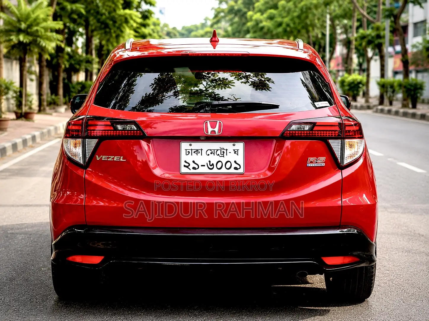 Honda Vezel 1.5 Hybrid 2WD 2017 Red