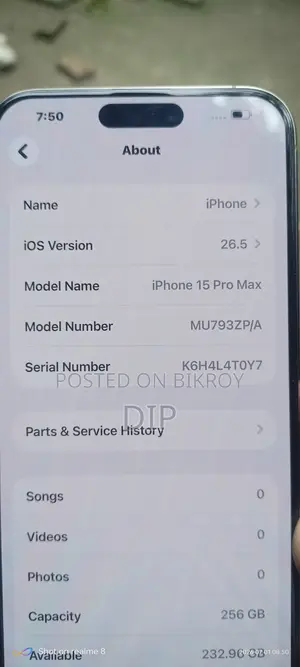 Apple iPhone 15 Pro Max 256 GB Silver