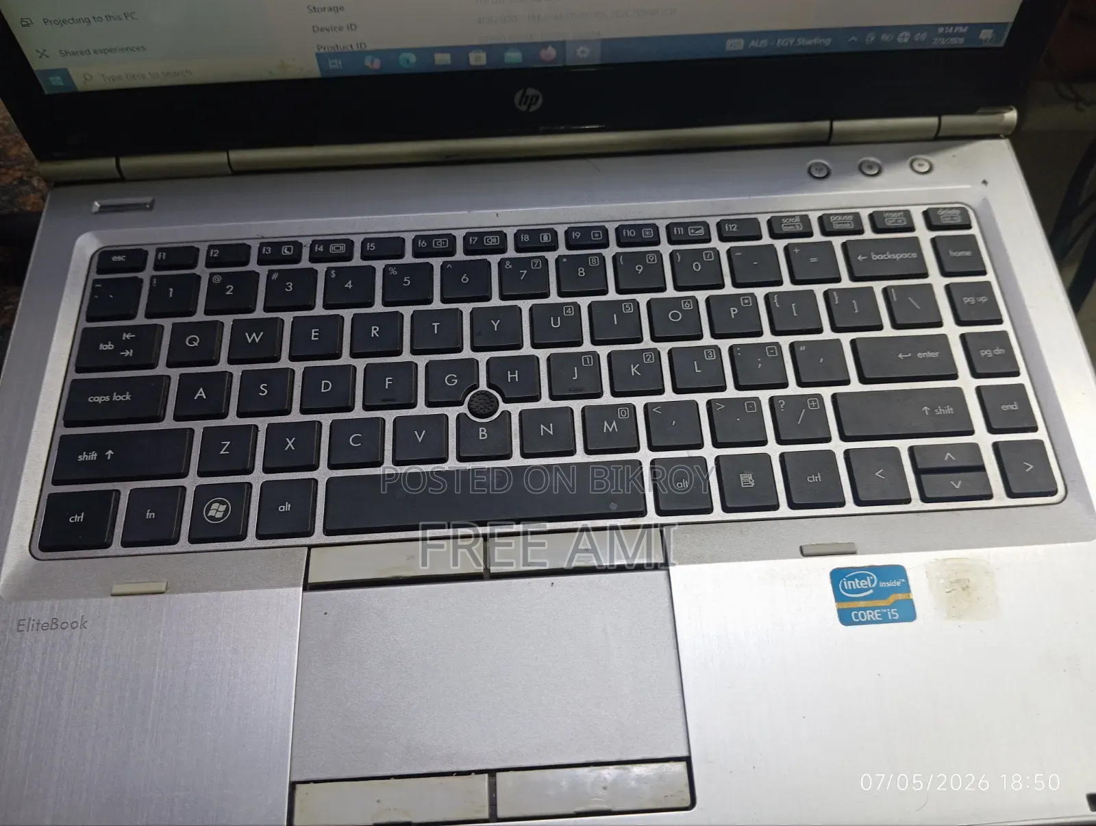 Laptop HP EliteBook 8460P 8GB Intel Core i5 SSD 128GB