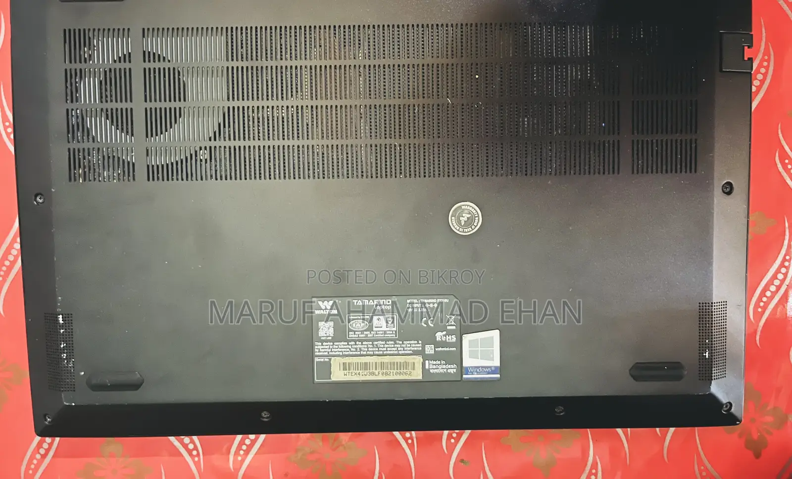 Laptop 4GB Intel Core i3 SSD 1TB
