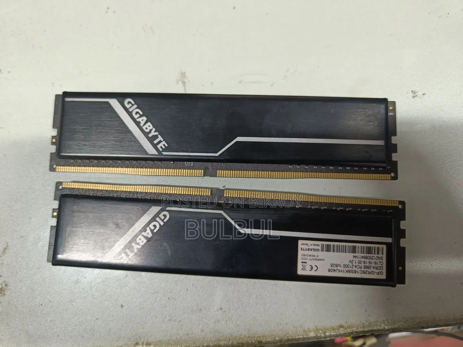 Gigabyte 16GB DDR4 2666MHz RAM