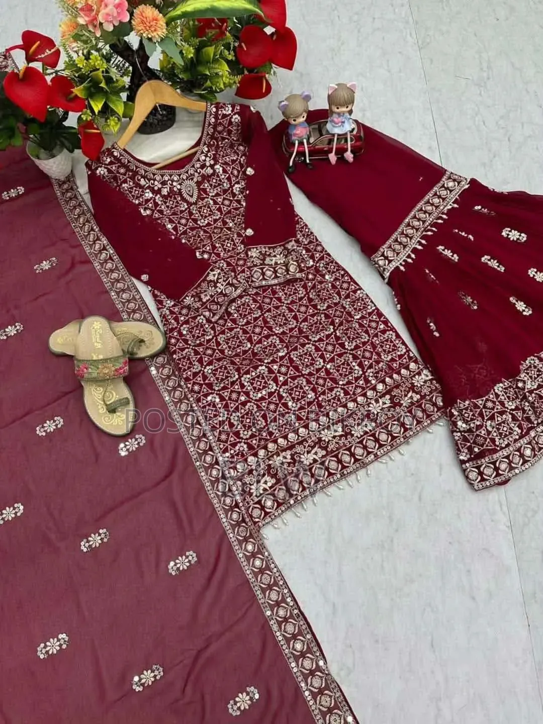 Pakistani Inspired Gharara Three-Piece Set Collection