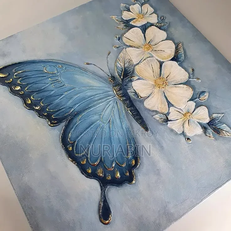 Handmade Textured Wall Decor 12 Inch - Wall Art - Boho Home Decor