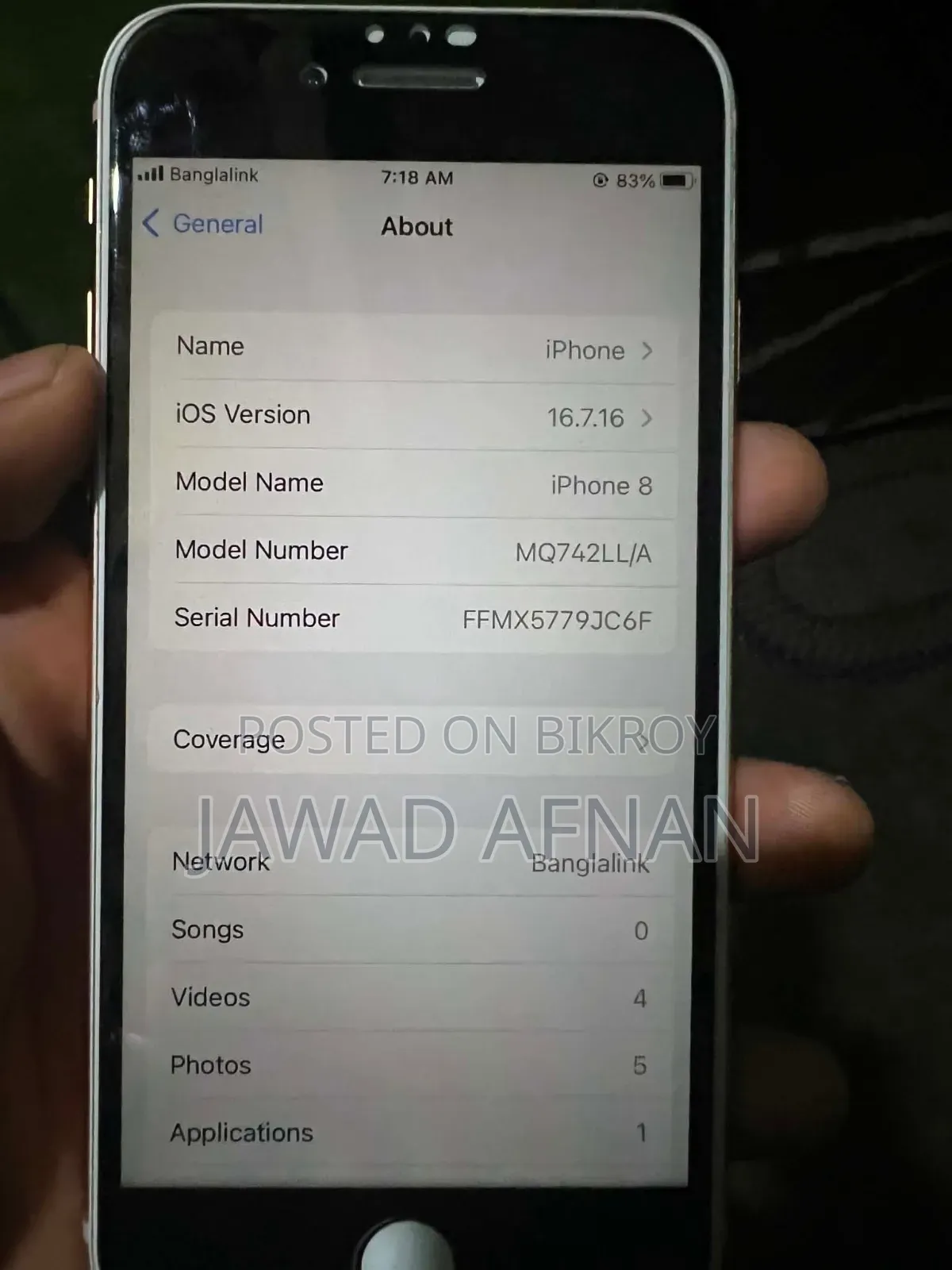 Apple iPhone 8 64 GB Silver