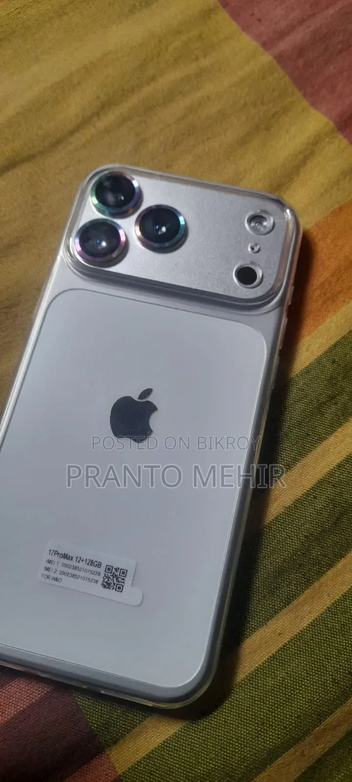 New W O 17 Pro Max 128 GB Silver