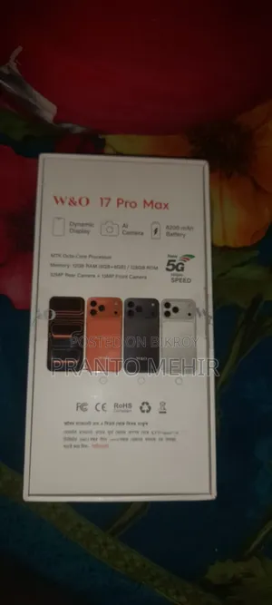 New W O 17 Pro Max 128 GB Silver