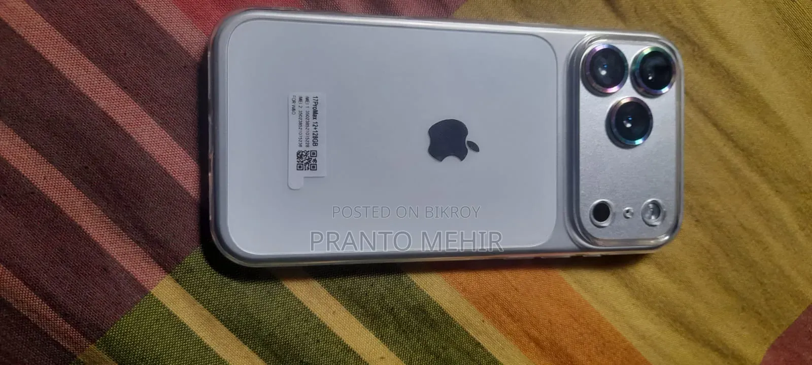 New W O 17 Pro Max 128 GB Silver