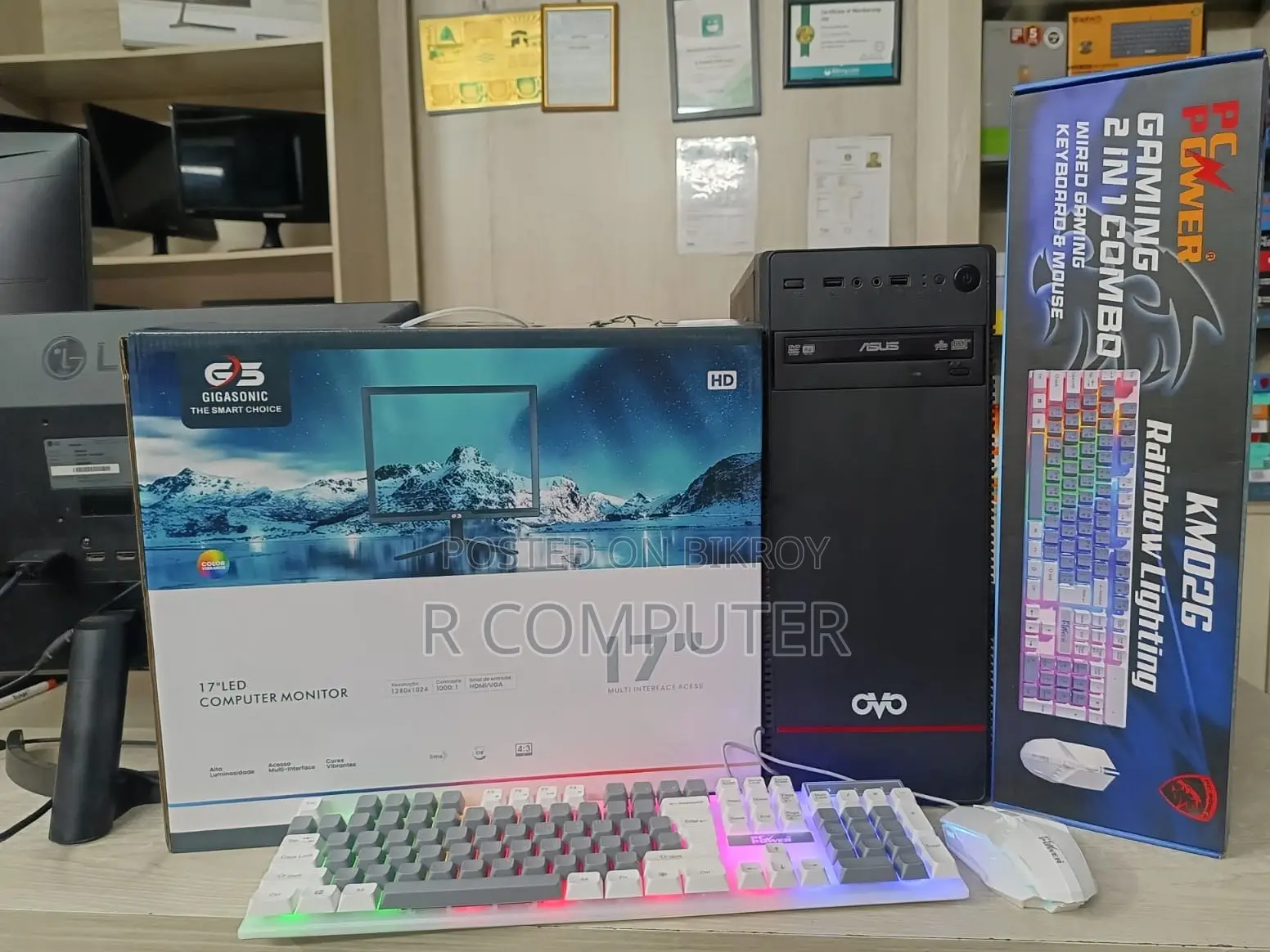 New Desktop Computer Gigabyte 8GB Intel Core i3 SSD 128GB
