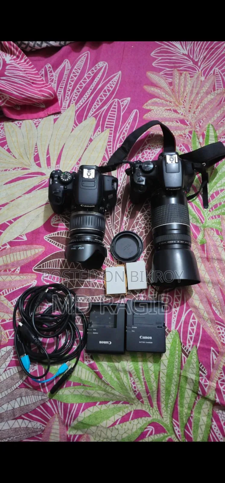 Canon 700d 1300d Camera With 18-55mm Kit Lens and 75-300mm Zoom Lens