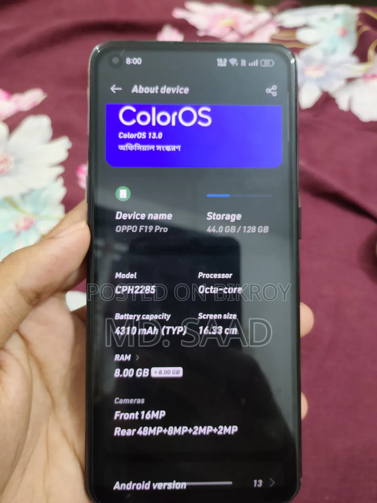 Oppo F19 Pro 128 GB Black