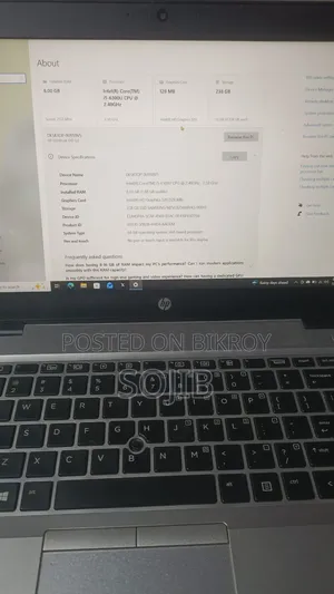 Laptop HP EliteBook 840 G3 8GB Intel Core i5 SSD 250GB