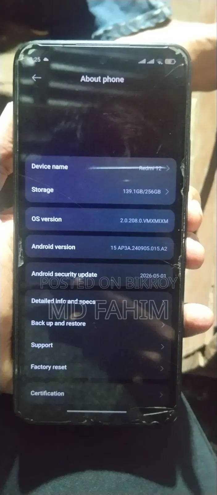 Xiaomi Redmi 12 256 GB Black