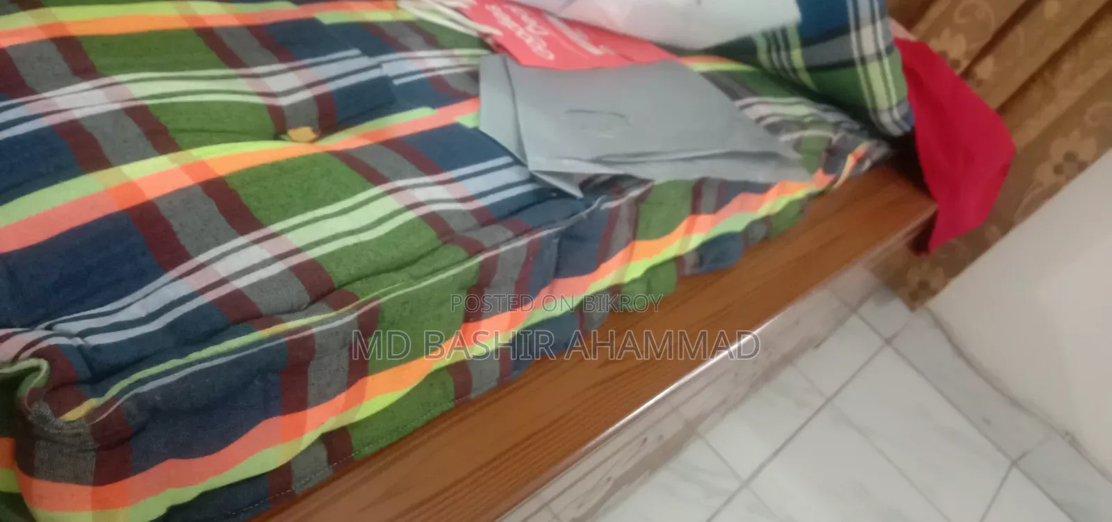 Double bed for sale with mattress
